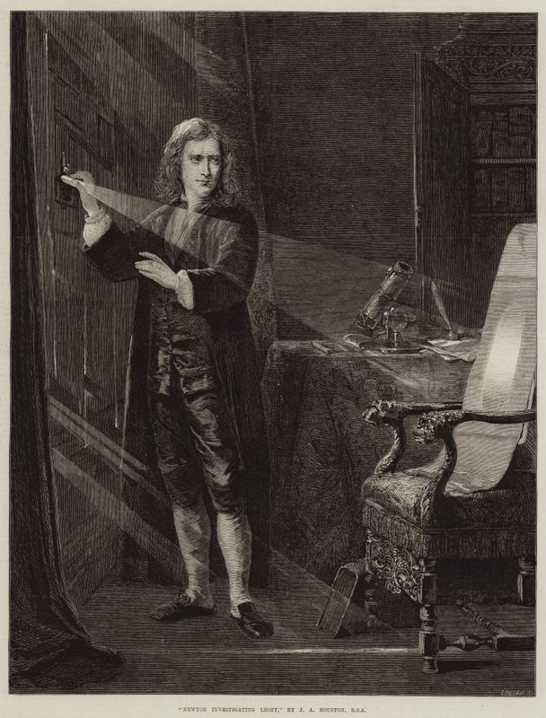 Newton untersucht Licht von John Adam P. Houston
