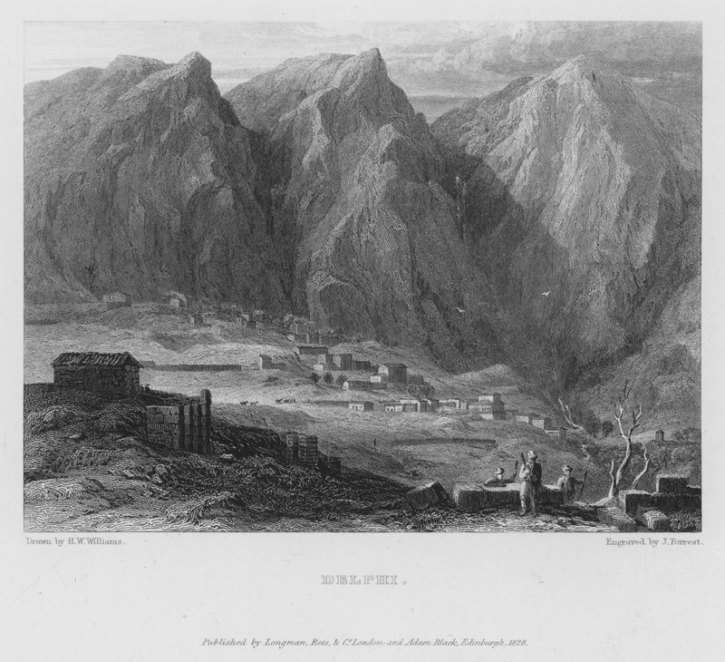 Delphi, Griechenland (Gravur) von John B. (after) Forrest