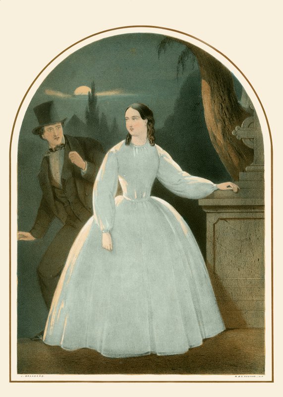 Frau in Weiß von John Brandard