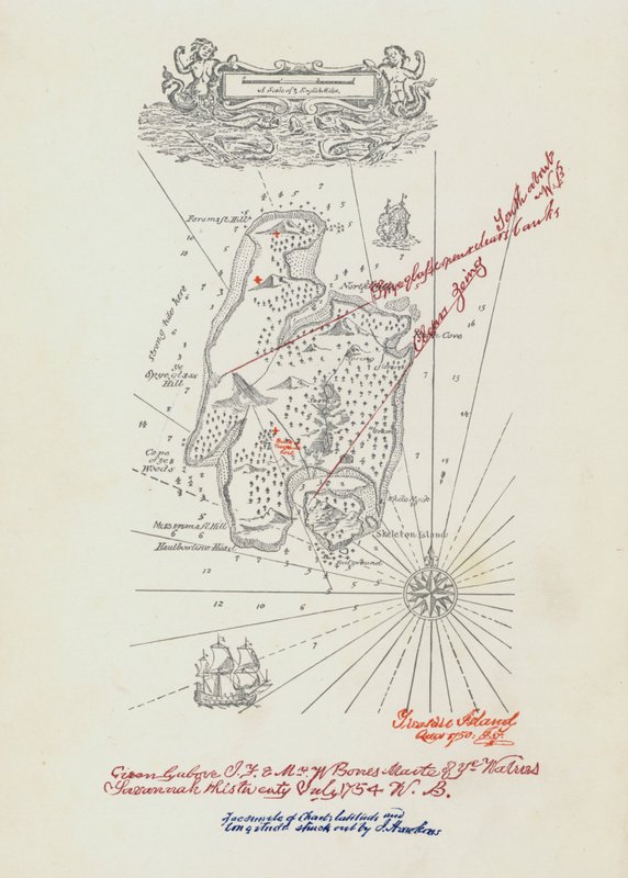 Karte für Schatzinsel von John Cameron