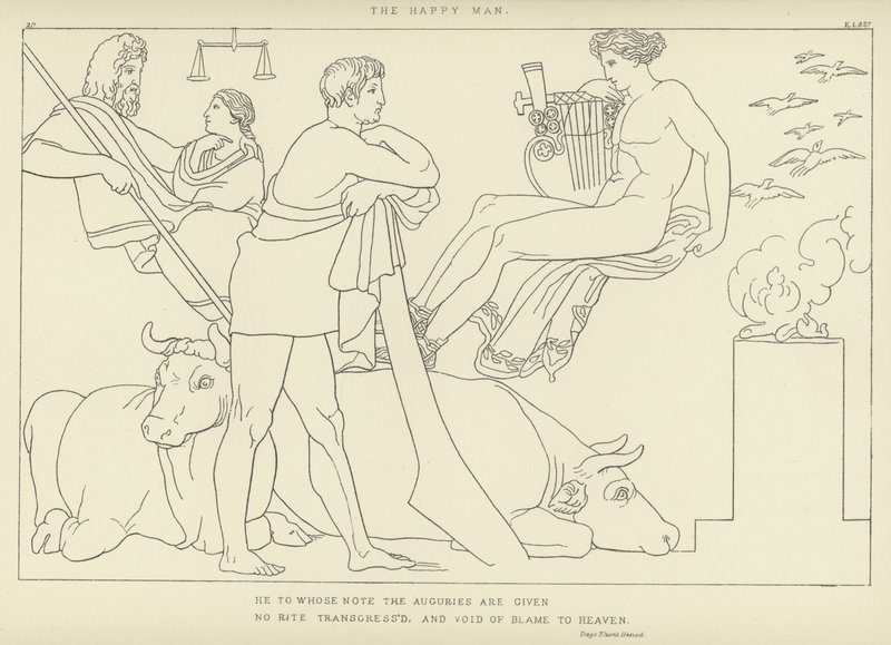 Der glückliche Mann von John Flaxman