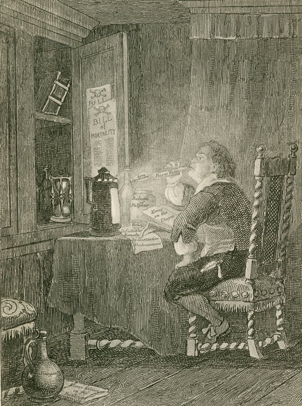 Blaize probiert die Pestmedikamente von John Franklin