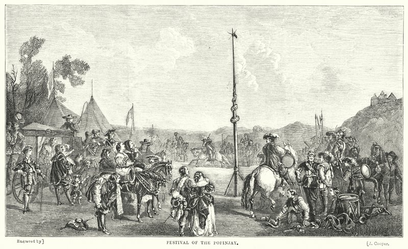 Fest des Papageien (Gravur) von John Frederick Tayler