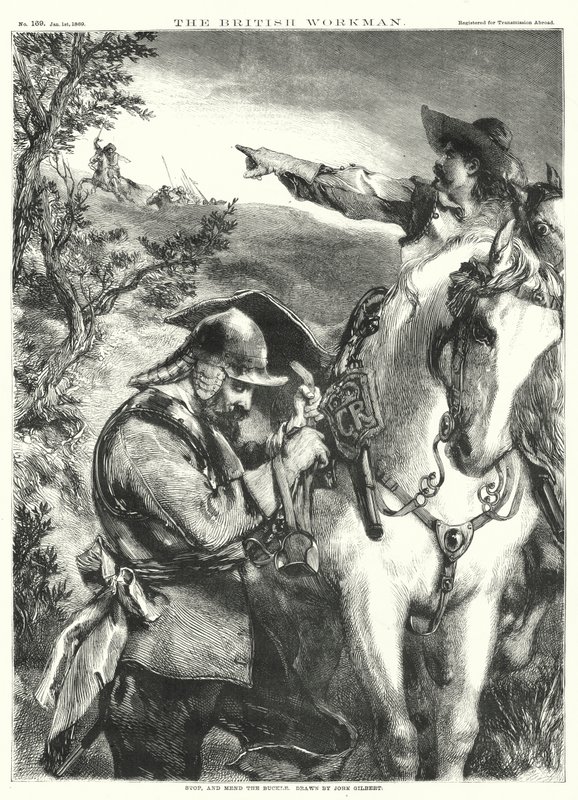 Halt, und repariere die Schnalle (Stich) von John Gilbert