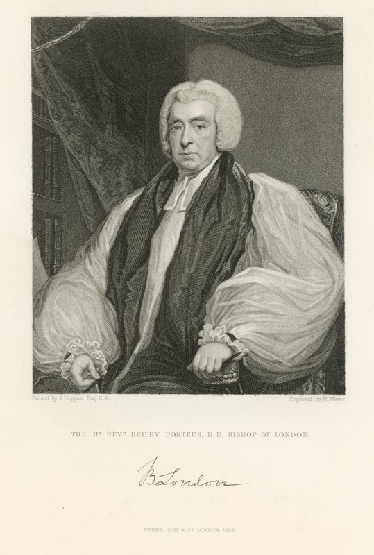 Porträt von Beilby Porteus von John Hoppner