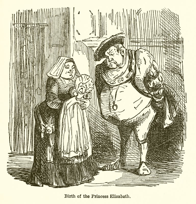 Geburt der Prinzessin Elizabeth von John Leech