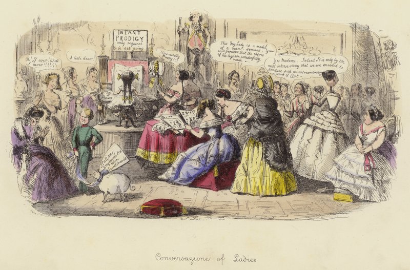 Gesprächsrunde der Damen von John Leech
