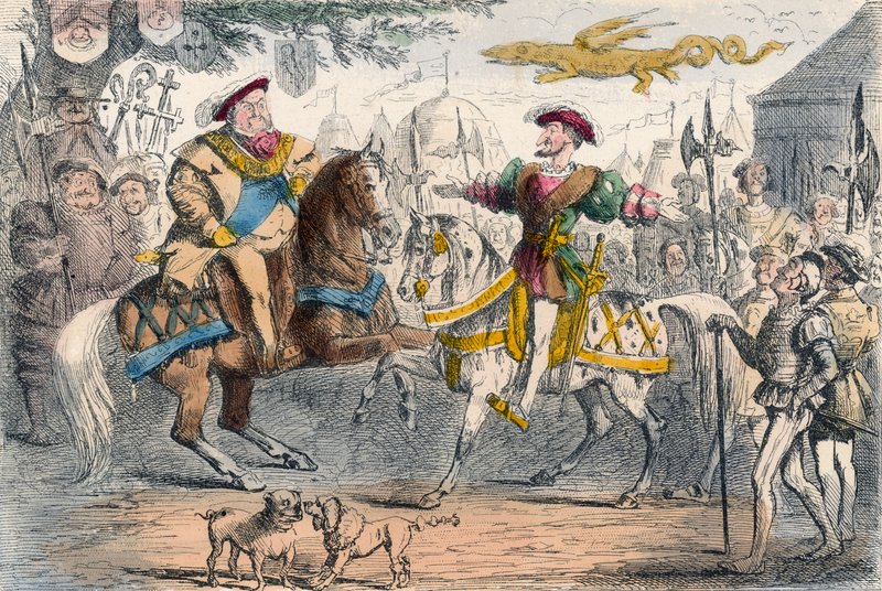 Heinrich VIII. trifft Franz I. von John Leech