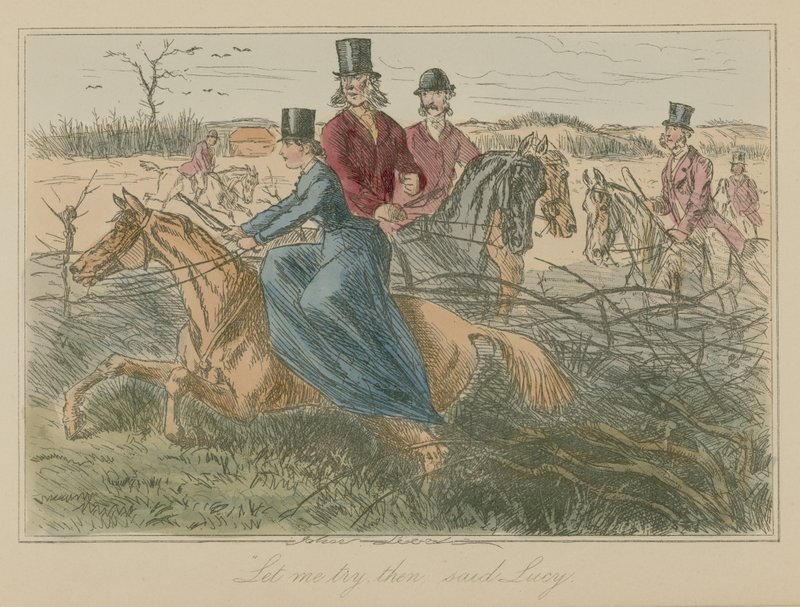 Lass mich versuchen, sagte Lucy von John Leech