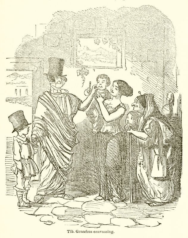 Tib. Gracchus wirbt um Stimmen von John Leech