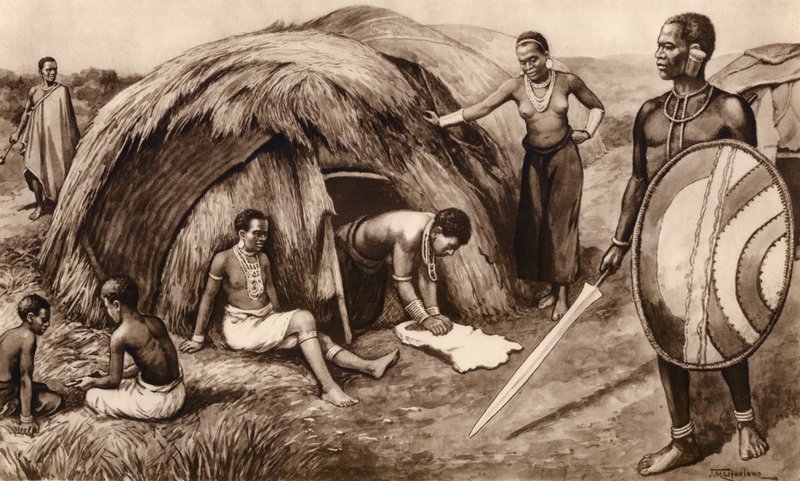 Einheimische Familie in Kenia von John Macfarlane