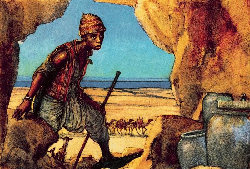 Junge entdeckt die Schriftrollen vom Toten Meer von John Millar Watt