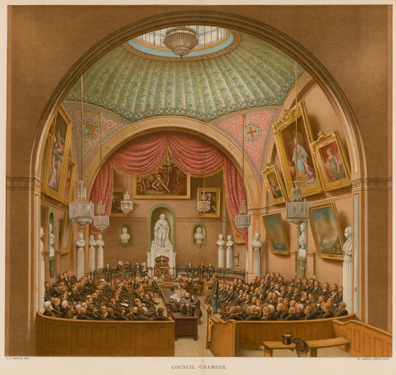 Ratssaal, Guildhall, London von John Phillipp Emslie
