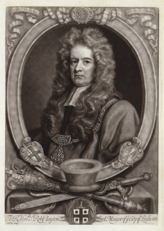 Porträt von Sir Robert Clayton von John Riley