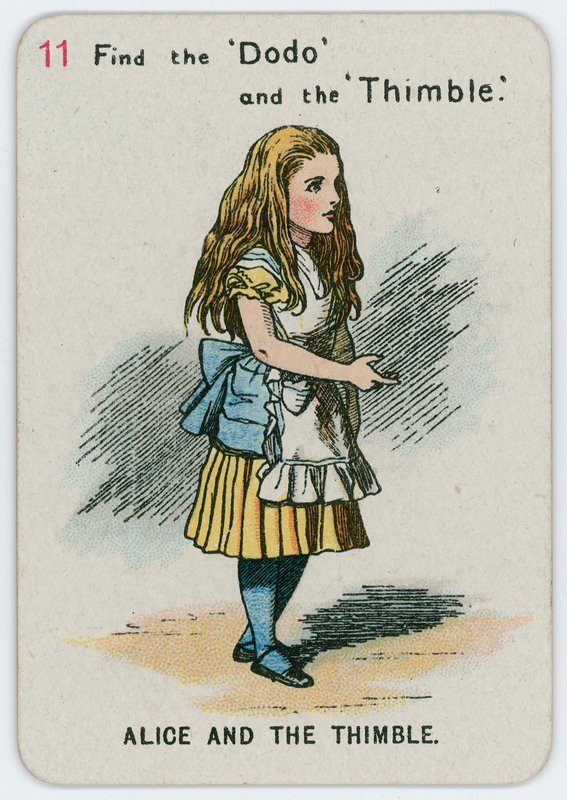 Alice und der Fingerhut von John Tenniel