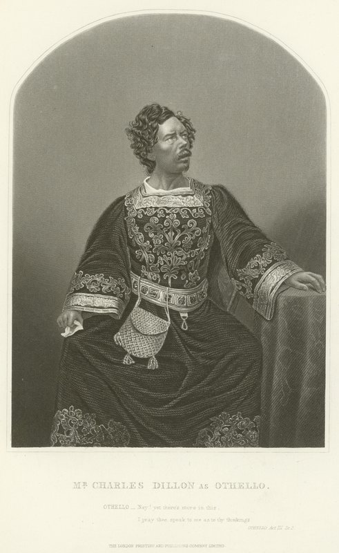 Mr. Charles Dillon als Othello, Akt III, Szene III von Joseph Kenny Meadows