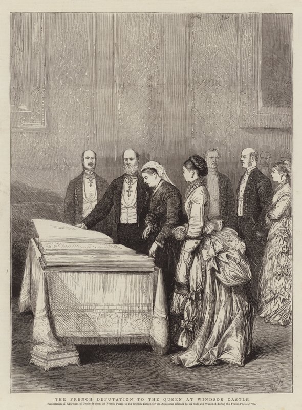 Die französische Deputation bei der Königin im Windsor Castle von Joseph Nash