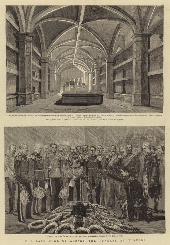 Der verstorbene Herzog von Albany, die Beerdigung in Windsor von Joseph Nash