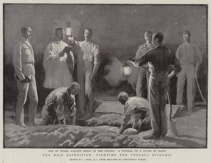 Die Nil-Expedition, Bekämpfung der Cholera-Epidemie von Joseph Nash