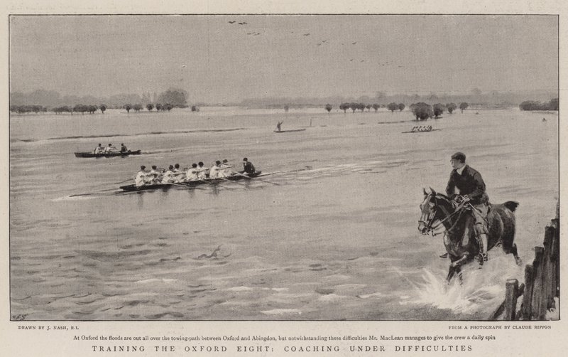 Training der Oxford Eight, Coaching unter Schwierigkeiten von Joseph Nash