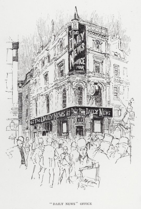 "Daily News" Büro von Joseph (after) Pennell