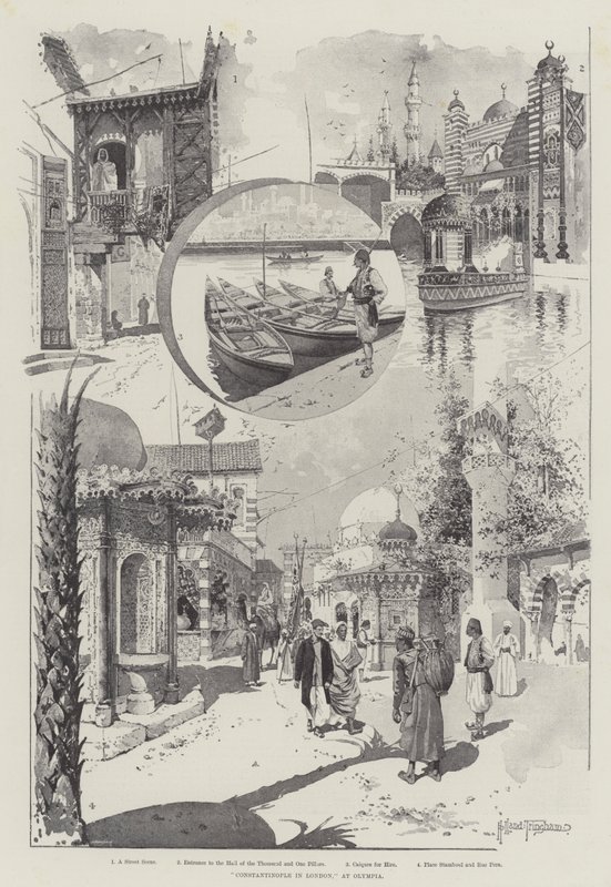 Konstantinopel in London, bei Olympia von Joseph Holland Tringham