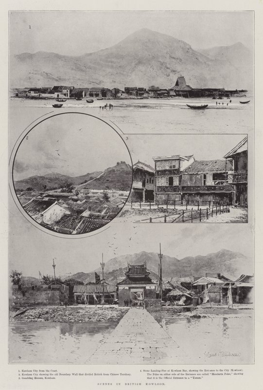 Szenen in Britisch-Kowloon von Joseph Holland Tringham