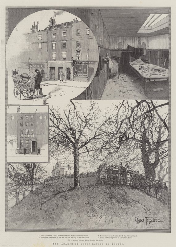 Die Anarchistenverschwörer in London von Joseph Holland Tringham