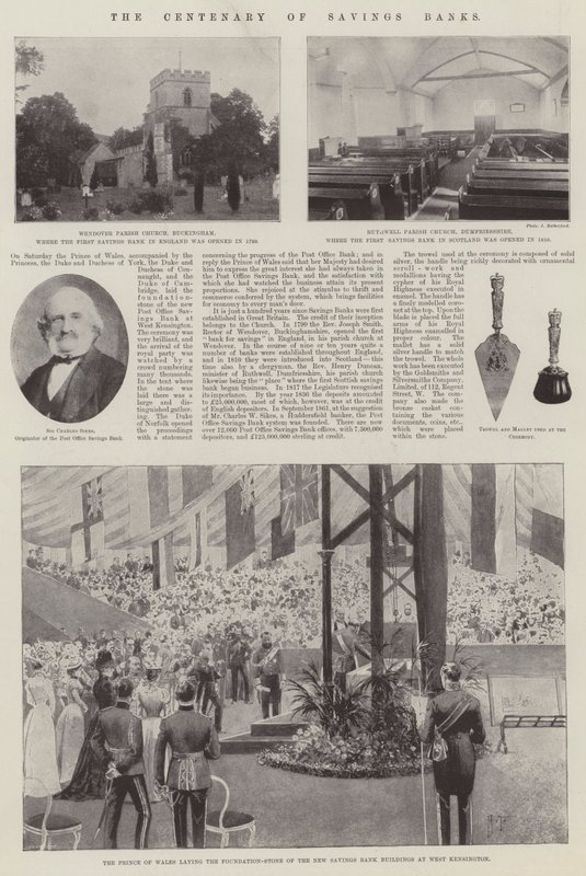 Das Hundertjährige Jubiläum der Sparkassen von Joseph Holland Tringham