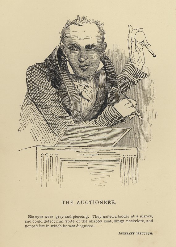 Der Auktionator (Gravur) von Joseph Kenny (after) Meadows