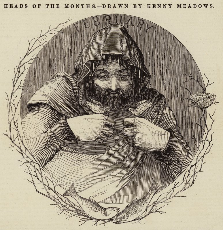Köpfe der Monate von Joseph Kenny Meadows