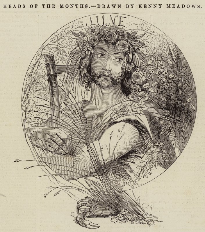 Köpfe der Monate von Joseph Kenny Meadows