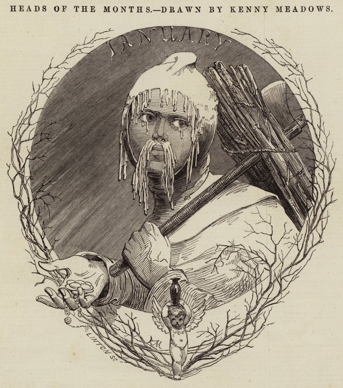 Köpfe der Monate von Joseph Kenny Meadows