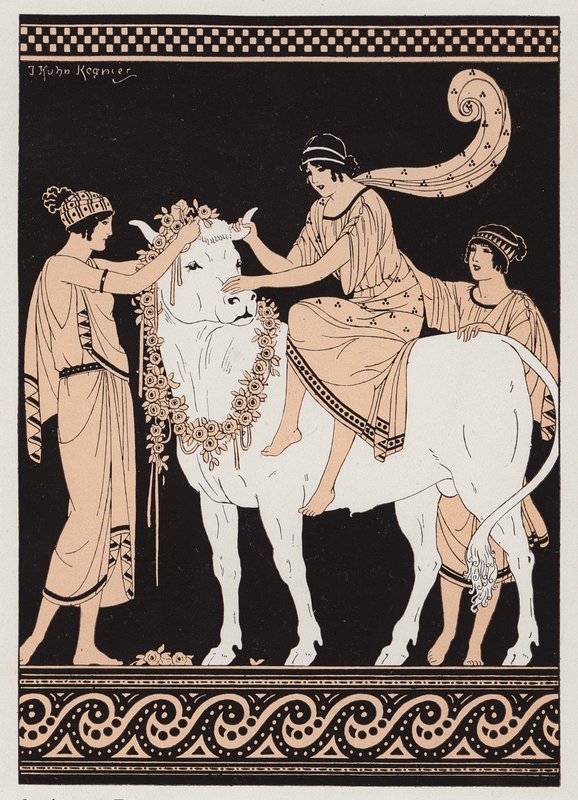 Zeus und Europa von Joseph Kuhn Regnier