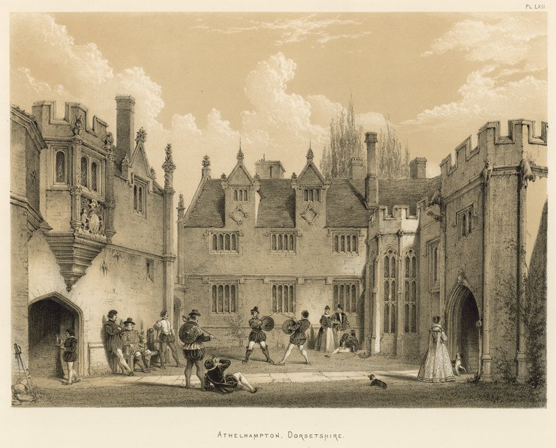 Athelhampton, Dorset von Joseph Nash