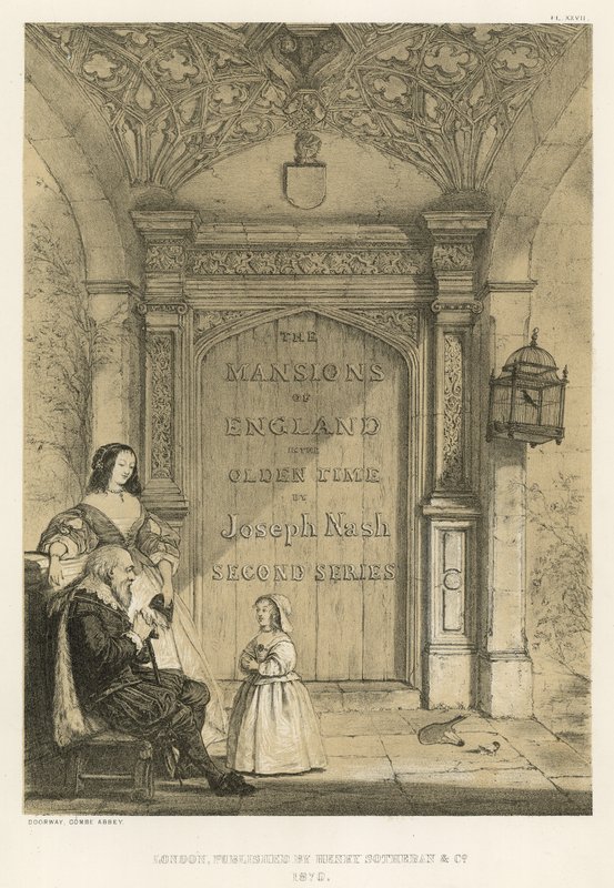 Türöffnung, Combe Abbey von Joseph Nash