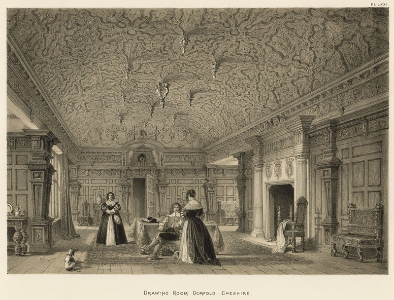 Salon, Dorfold, Cheshire von Joseph Nash