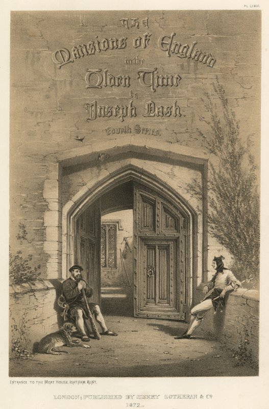 Eingang zum Moat House, Ightham, Kent von Joseph Nash