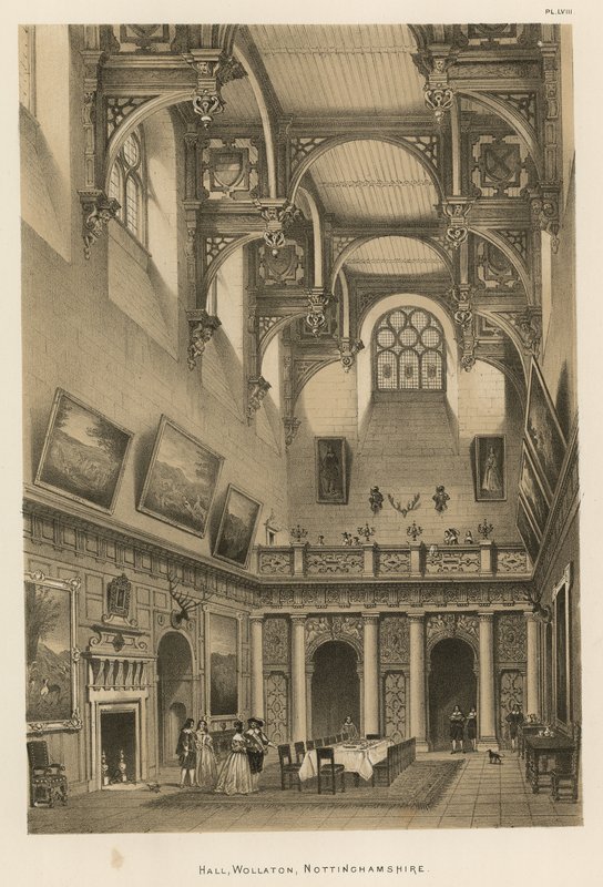 Halle, Wollaton, Nottinghamshire von Joseph Nash