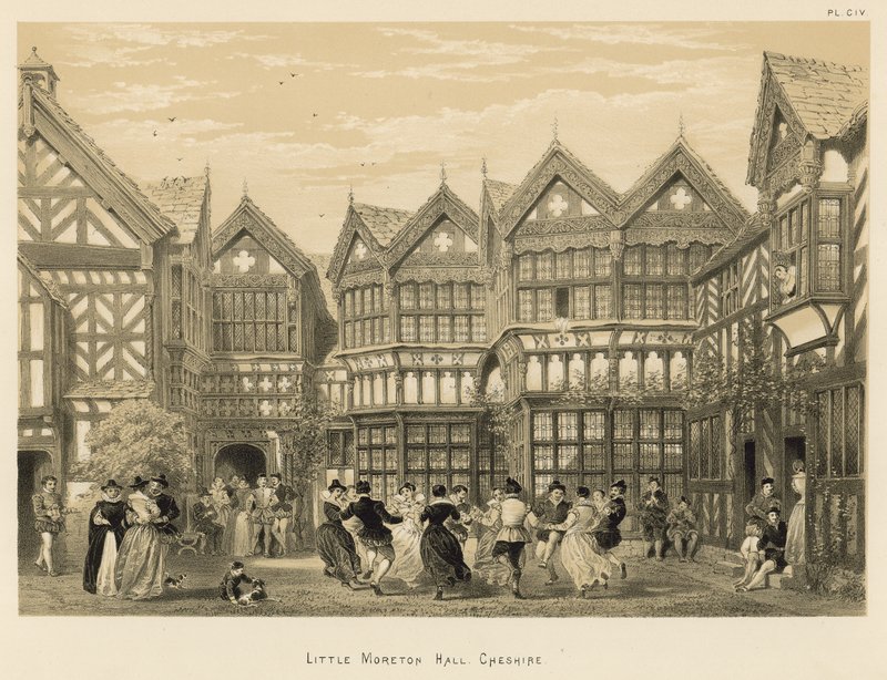 Little Moreton Hall, Cheshire von Joseph Nash