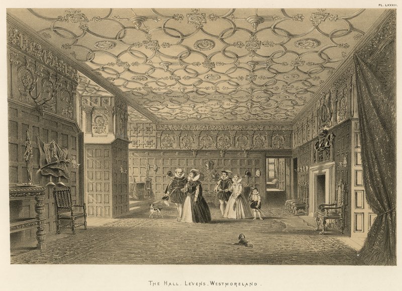 Die Halle, Levens, Westmoreland von Joseph Nash