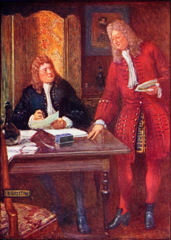 Joseph Addison und Richard Steele von Joseph Ratcliffe Skelton