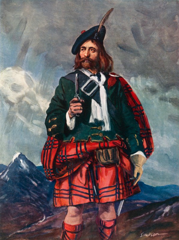 Rob Roy Mac Gregor, 1660-1735 von Joseph Simpson