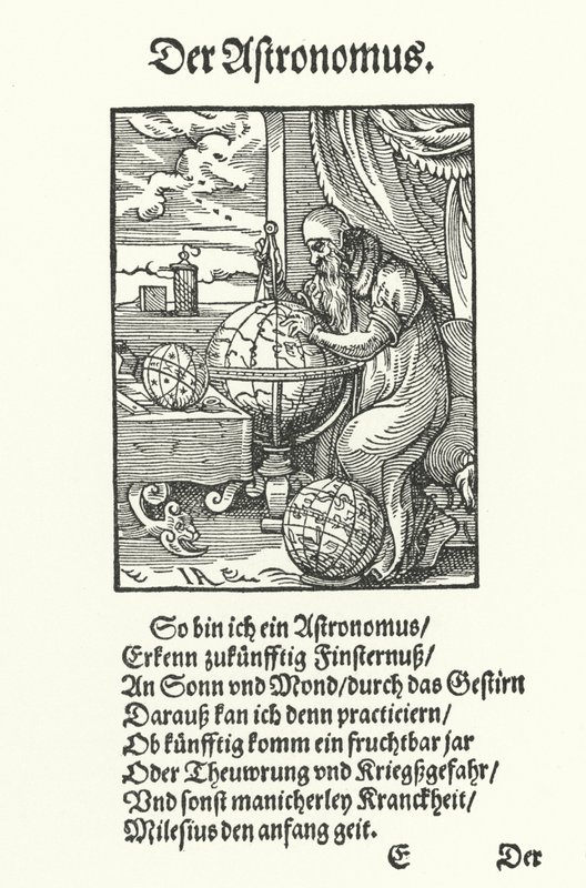 Der Astronom (Gravur) von Jost (after) Amman