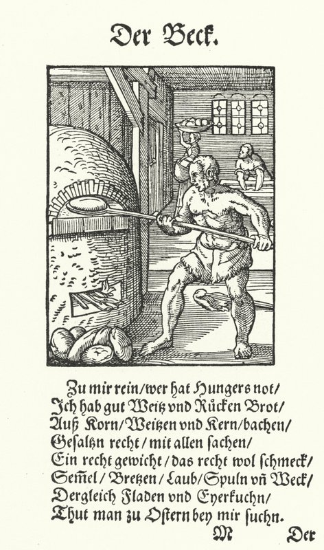 Der Bäcker (Gravur) von Jost (after) Amman
