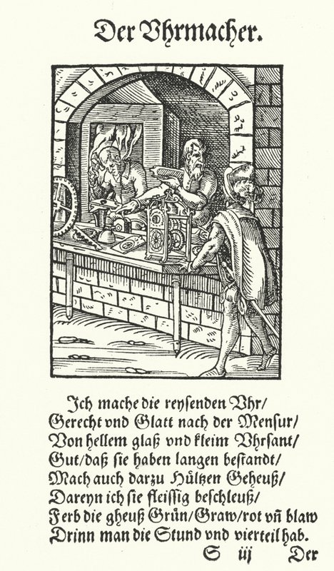 Der Uhrmacher von Jost (after) Amman