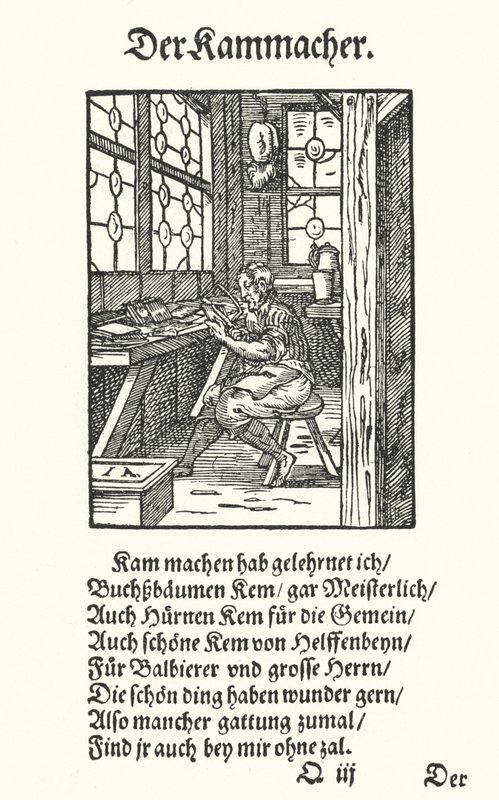 Der Kammacher von Jost (after) Amman