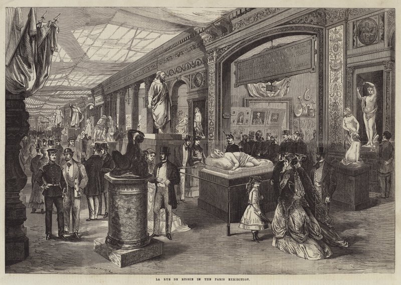 La Rue de Russie in der Pariser Ausstellung von Jules Pelcoq