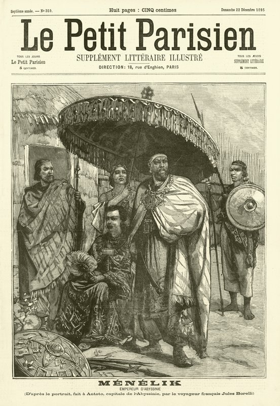 Menelik, Kaiser von Abessinien von Jules Borelli