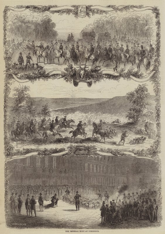 Die kaiserliche Jagd in Compiègne von Jules Gaildrau